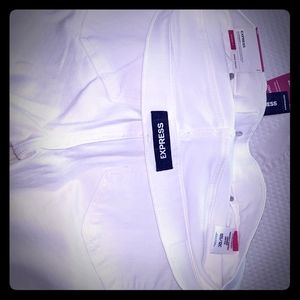 White jeggings from express